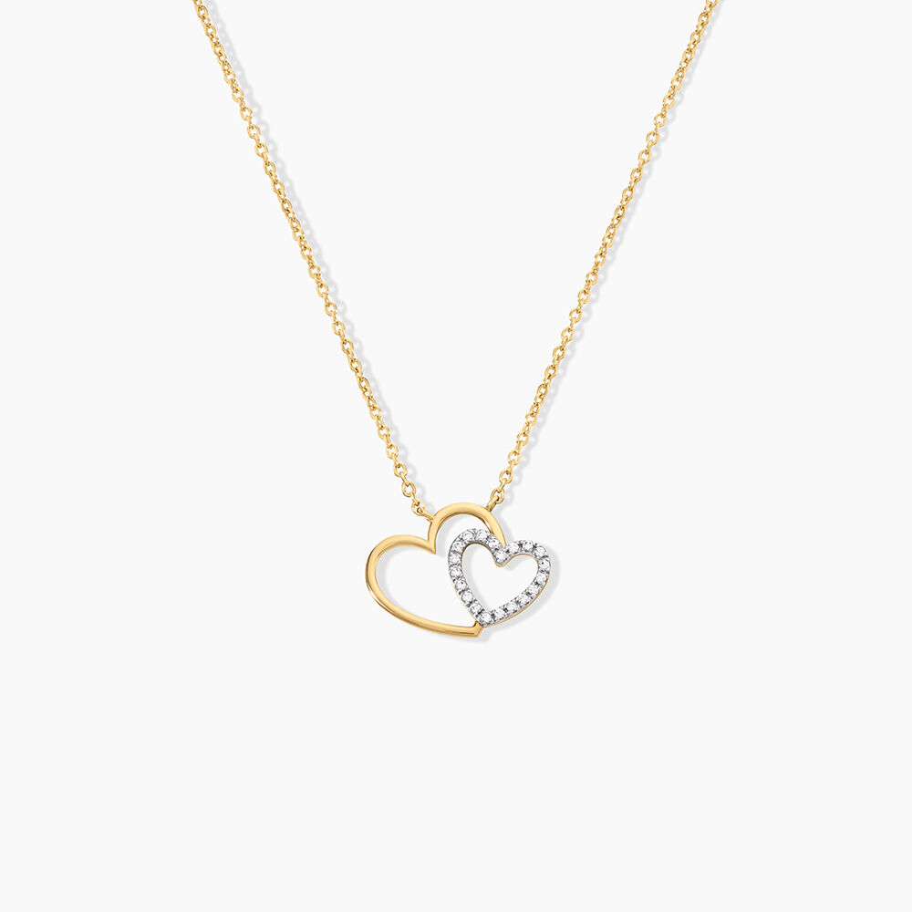 Collier Marineta Argent Dor&eacute; A L'Or 750/1000 Oxyde De Zirconium - Colliers avec pierres  | Marc Orian