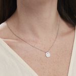 Collier Argent Blanc Pierine Nacre - Colliers ras du cou Femme | Marc Orian