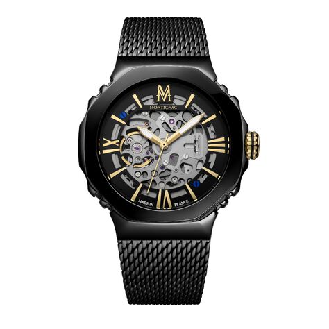 Montre Montignac Octagon Automatique Noir - Montres automatiques Homme | Marc Orian