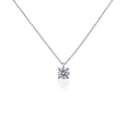 Collier Lylwenn Argent Blanc Oxyde De Zirconium - Colliers solitaires Femme | Marc Orian