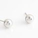 Boucles D'oreilles Puces Virgie Argent Blanc - Puces Femme | Marc Orian