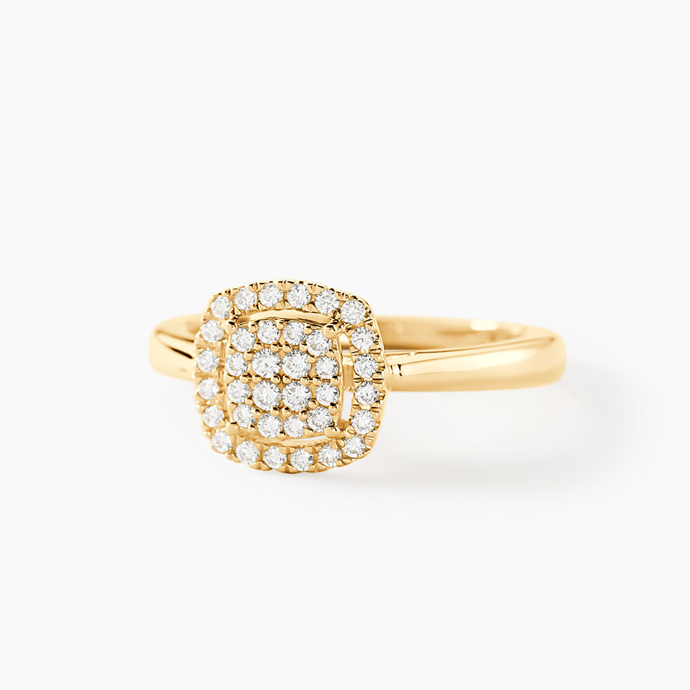 Bague Naveen Ld Or Jaune Diamant Synth&eacute;tique - Parures de mariage Femme | Marc Orian