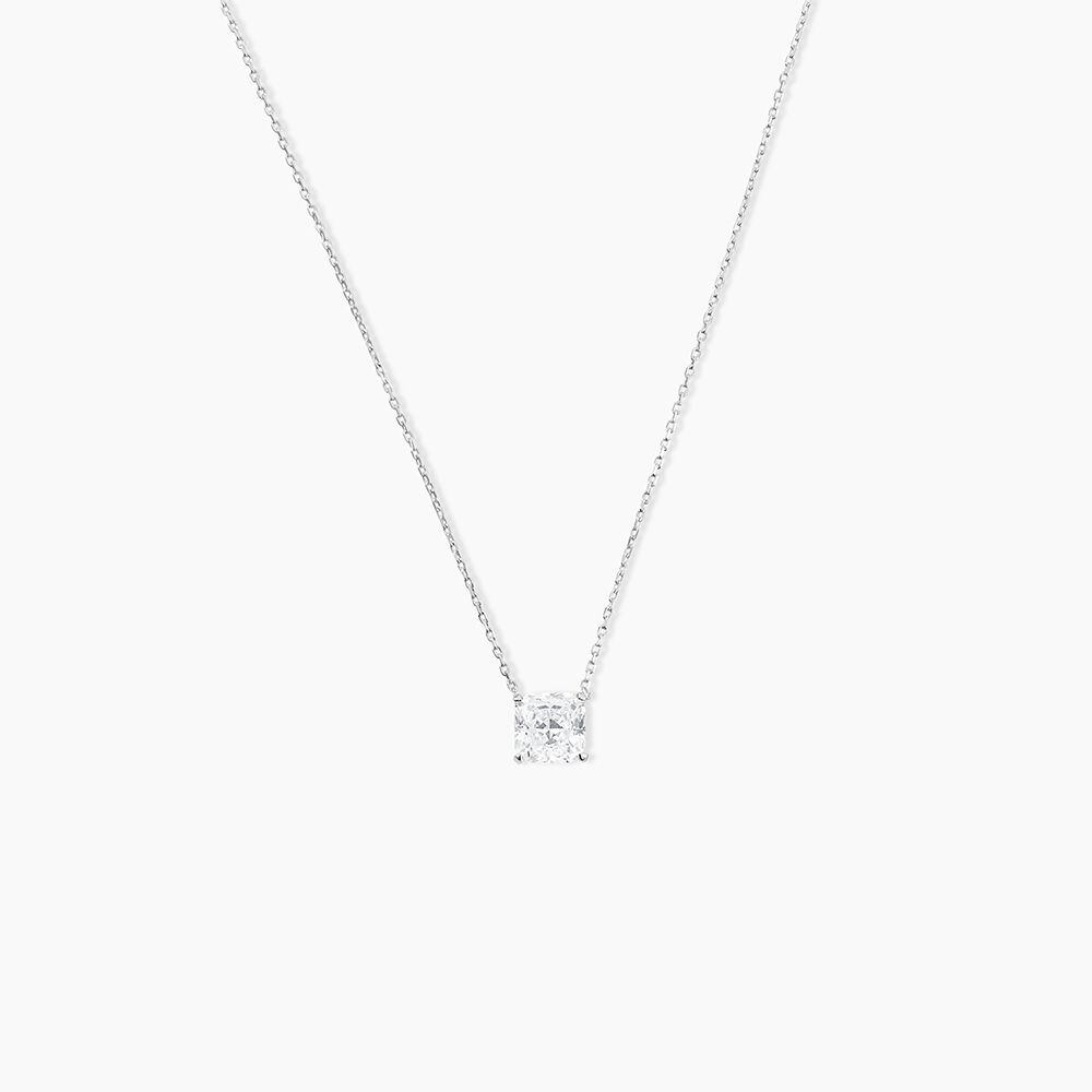 Collier Naziha Or Blanc Oxyde De Zirconium - Colliers avec pierres Femme | Marc Orian