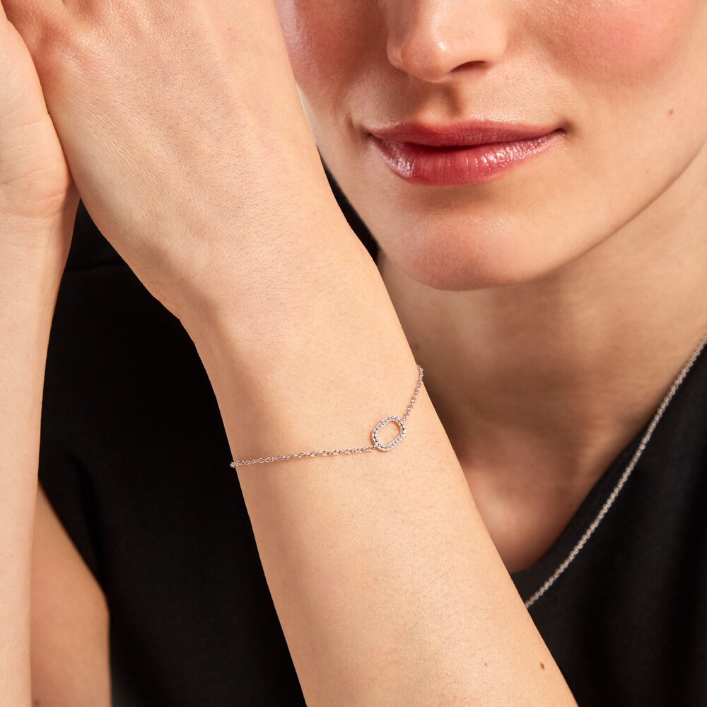 Bracelet Clem Argent Blanc - Bracelets chaînes Femme | Marc Orian