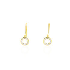 Boucles D'oreilles Pendantes Lavande Or Jaune Oxydes - Boucles d'oreilles Pendantes Femme | Marc Orian