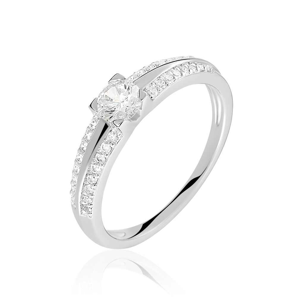 Bague Solitaire Maevane Argent Blanc Oxyde De Zirconium FADFBZW0Y2P Marc Orian Bijouterie en ligne