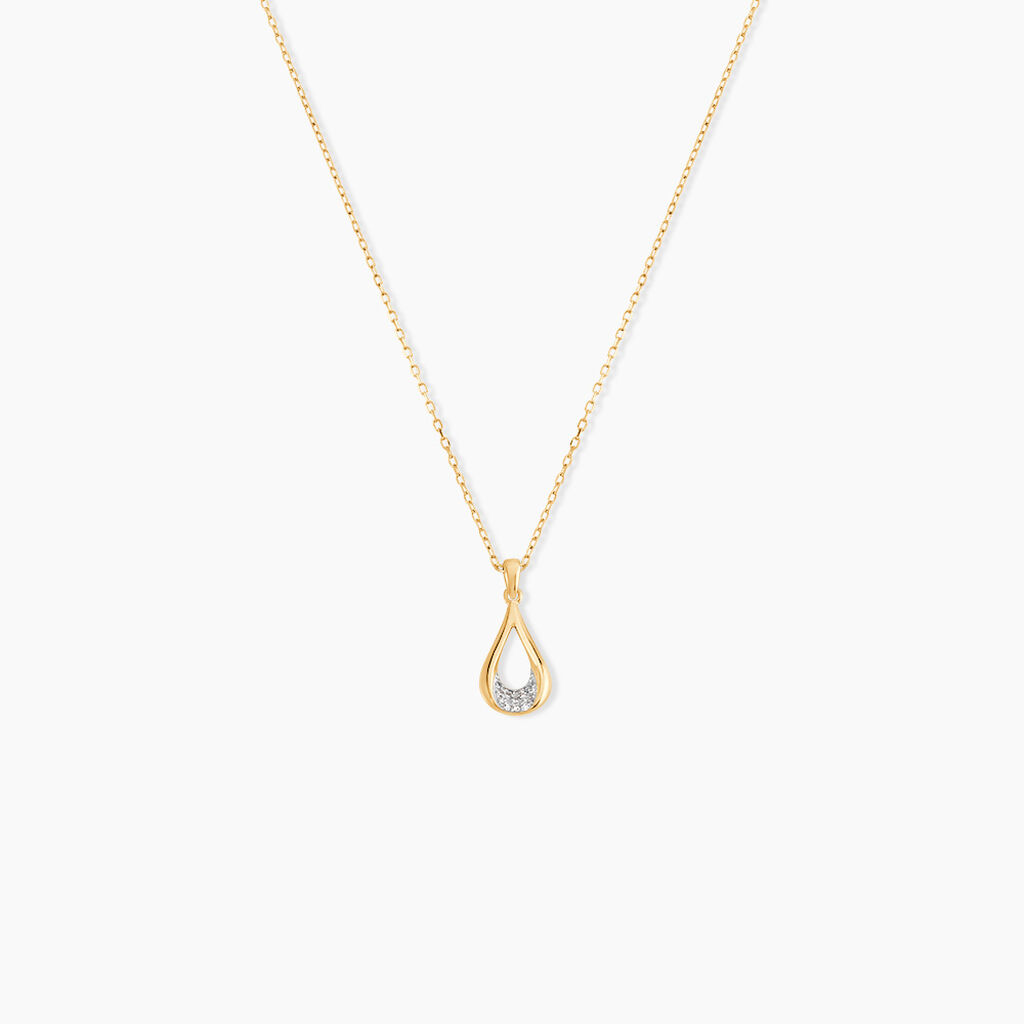 Collier Ephraim Or Jaune Diamant - Colliers avec pierres Femme | Marc Orian