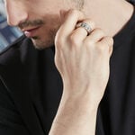 Bague Phebus Him Acier Blanc - Bijoux fantaisie Homme | Marc Orian