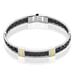 Bracelet Aichatou Or Acier Blanc - Bracelets cuir Homme | Marc Orian