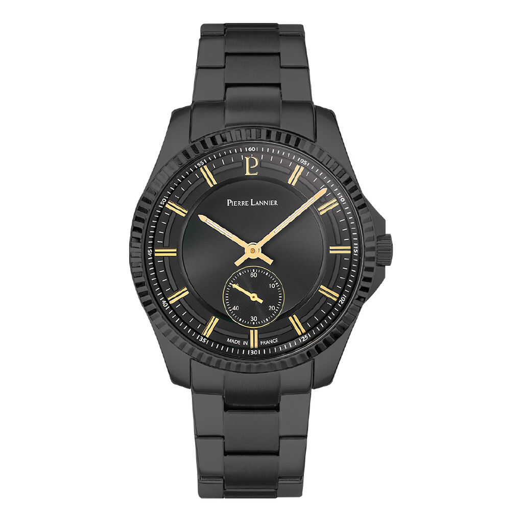 Montre Pierre Lannier Metropolitain Noir - Montres étanches Homme | Marc Orian