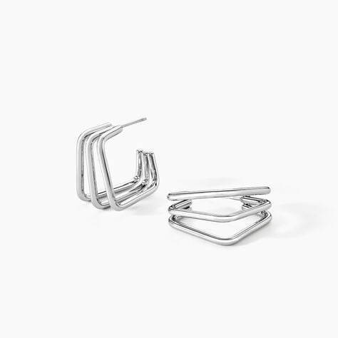 Cr&eacute;oles Stormie Acier Blanc - Cr&eacute;oles Femme | Marc Orian