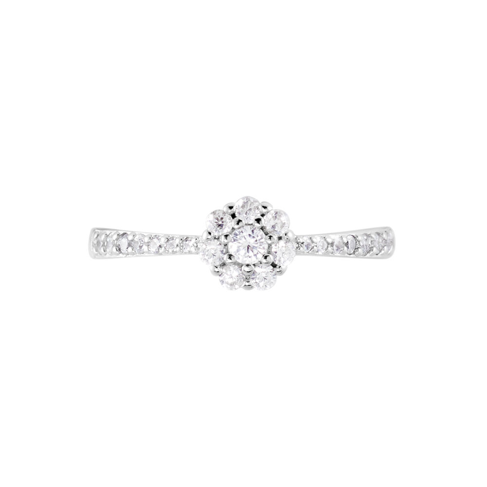 Bague Firmin Argent Blanc Oxyde De Zirconium - Bagues avec pierre Femme | Marc Orian