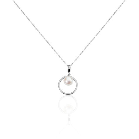 Collier Ivana Argent Blanc Perle De Culture - Colliers avec pierres Femme | Marc Orian