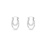 Cr&eacute;oles Argent Blanc Linnette Oxydes De Zirconium - Cr&eacute;oles Femme | Marc Orian