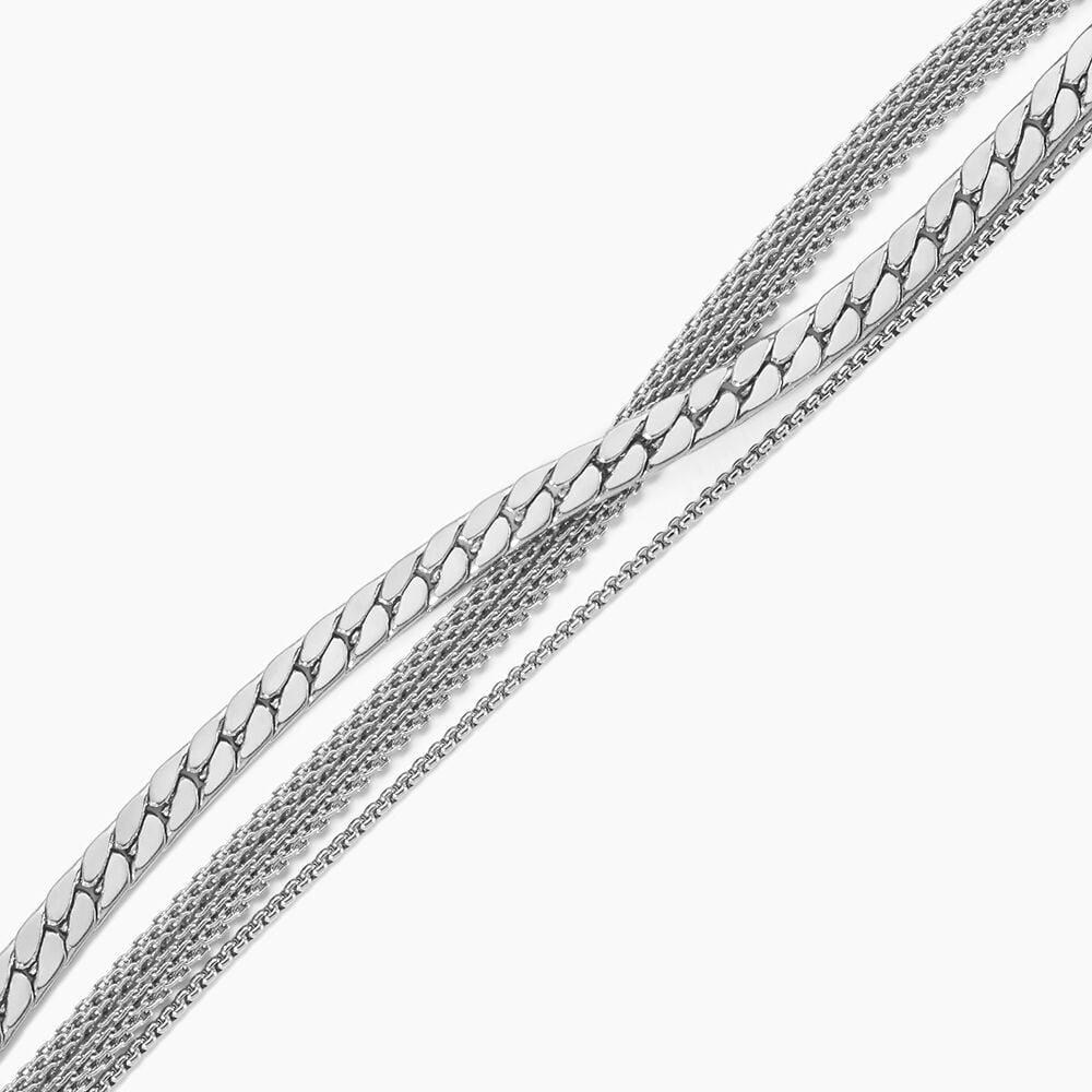 Bracelet Jourdan Arpad Acier Argenté - Bracelets mailles Homme | Marc Orian