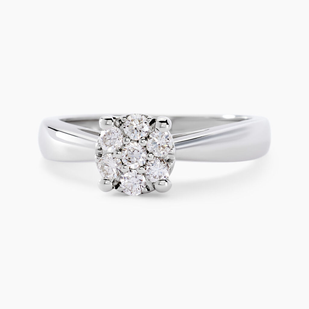 Bague Solitaire Artemis Or Blanc Diamant - Solitaires Femme | Marc Orian