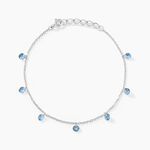 Bracelet Collie Argent Blanc Oxyde De Zirconium - Bracelets fantaisie Femme | Marc Orian