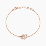 Bracelet Donatiane Argent Rose Oxyde De Zirconium - Bracelets fantaisie Femme | Marc Orian