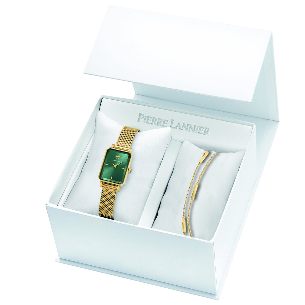 Coffret De Montre Pierre Lannier Ariane Vert - Montres &eacute;tanches Femme | Marc Orian