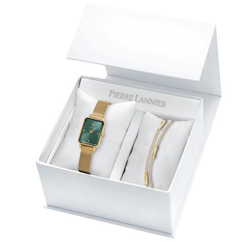 Coffret De Montre Pierre Lannier Ariane Vert - Montres &eacute;tanches Femme | Marc Orian