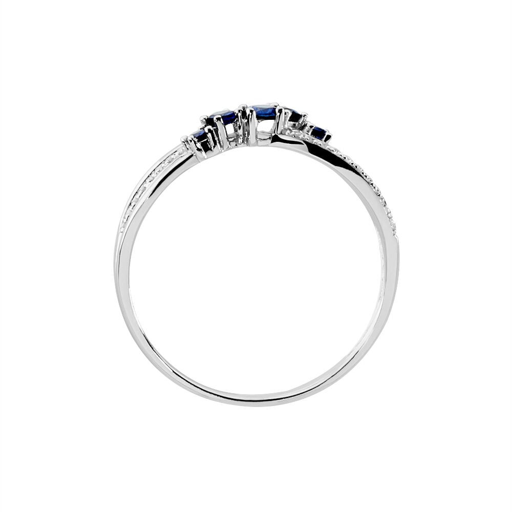 Bague Amarylis Or Blanc Saphir Diamant - Solitaires Femme | Marc Orian