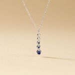 Collier Josephine Or Blanc Saphir Et Diamant - Colliers avec pierres Femme | Marc Orian