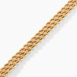 Bracelet Jerry Maille Corde 3 Rangs Or Jaune - Bracelets mailles Femme | Marc Orian