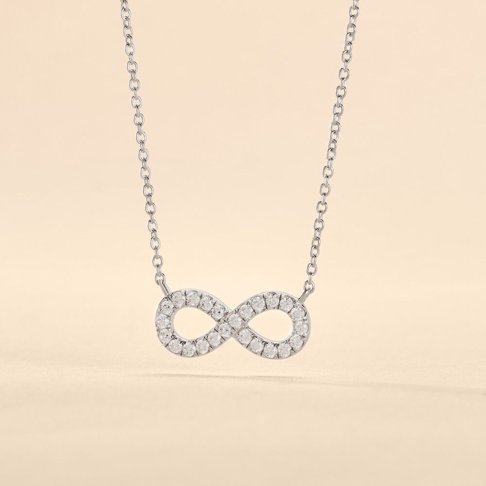 Collier Lou Argent Blanc Oxyde De Zirconium - Colliers avec pierres Femme | Marc Orian