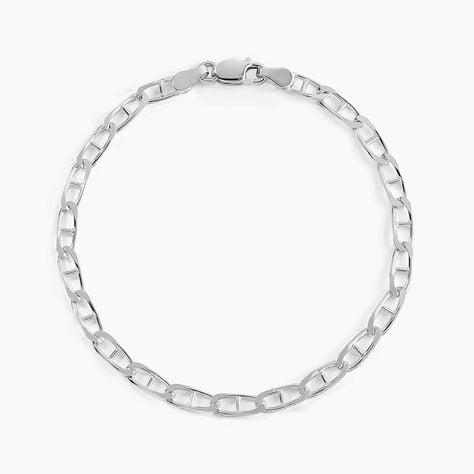 Bracelet Piato Argent Blanc - Bracelets mailles Femme | Marc Orian