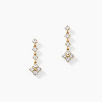 Boucles D'oreilles Pendantes Majestueuse Or Jaune Oxyde De Zirconium - Pendantes Femme | Marc Orian