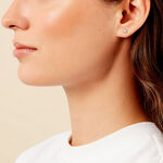 Boucles D'oreilles Puces Saya Argent Blanc Oxyde De Zirconium - Puces Femme | Marc Orian