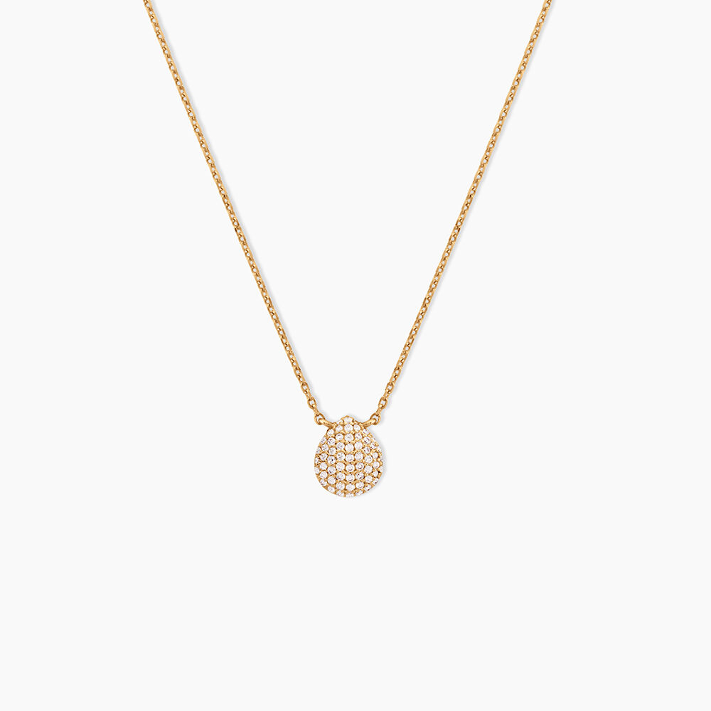 Collier Shiny Et Bold Plaqu&eacute; Or Jaune Oxyde De Zirconium - Colliers avec pierres Femme | Marc Orian