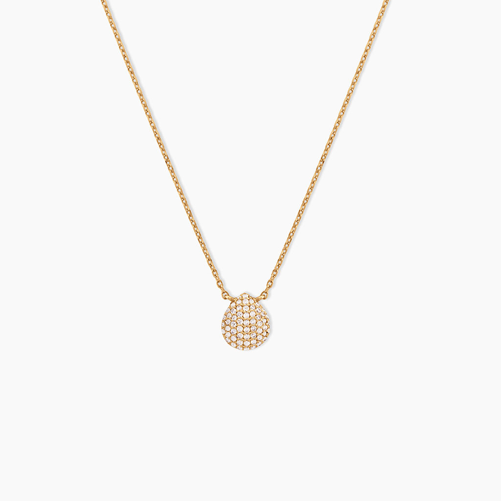 Collier Shiny Et Bold Plaqu&eacute; Or Jaune Oxyde De Zirconium - Colliers avec pierres Femme | Marc Orian