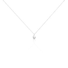 Collier Vrille Accompagnee Or Blanc Diamant - Parure de mariage Femme | Marc Orian