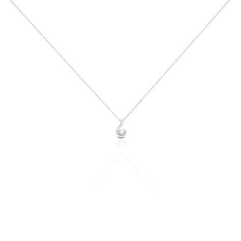 Collier Vrille Accompagnee Or Blanc Diamant - Parure de mariage Femme | Marc Orian