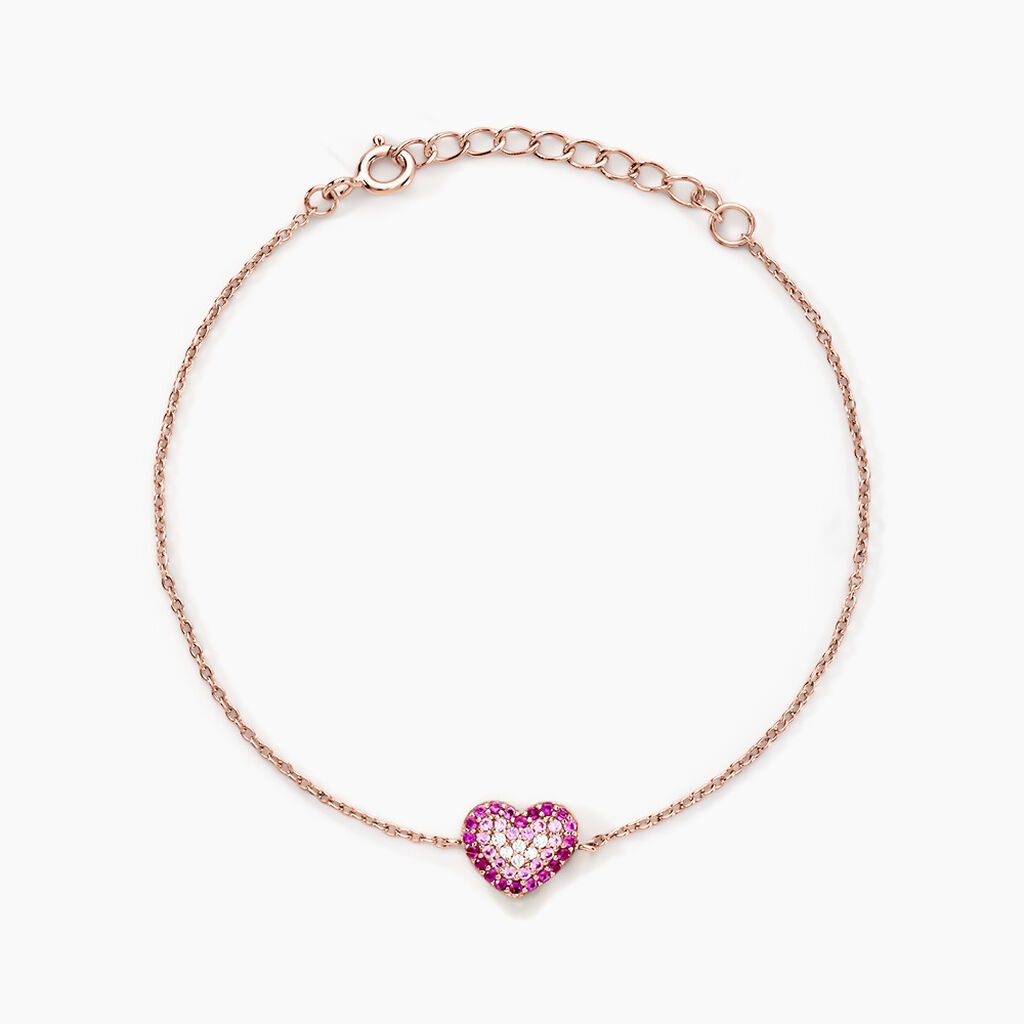 Bracelet Reflets Romantiques Argent Rose Oxyde De Zirconium - Bracelets chaînes Femme | Marc Orian