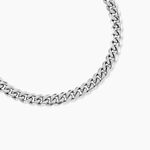 Collier Boss Chain Link Acier Blanc - Colliers Homme | Marc Orian