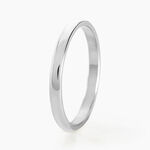 Alliance Alexyne Argent Blanc - Alliances duo Famille | Marc Orian