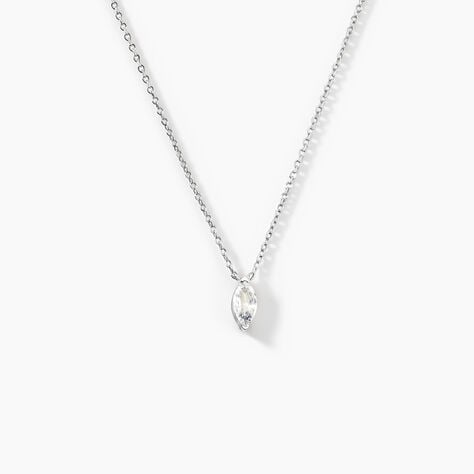 Collier Giulette Argent Blanc Oxyde De Zirconium - Colliers avec pierres Femme | Marc Orian
