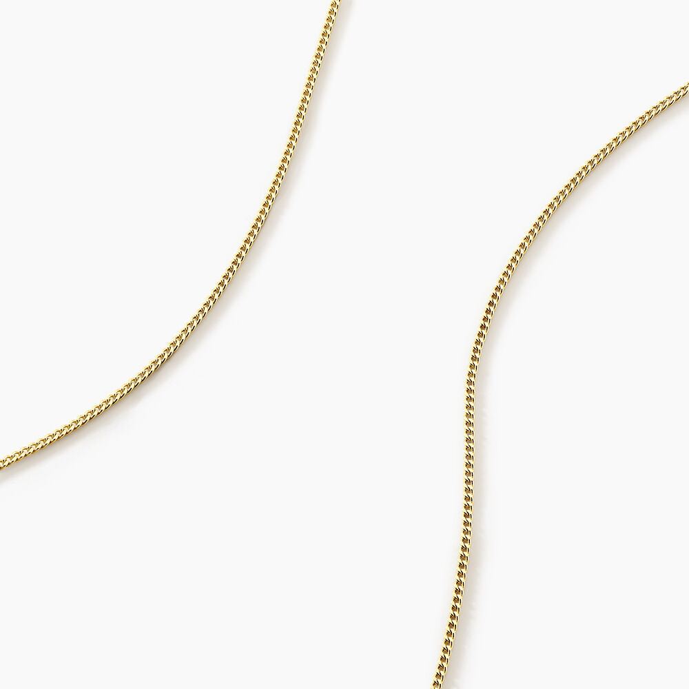 Chaîne Ixia Maille Gourmette Diamantee Or Jaune - Chaines Famille | Marc Orian