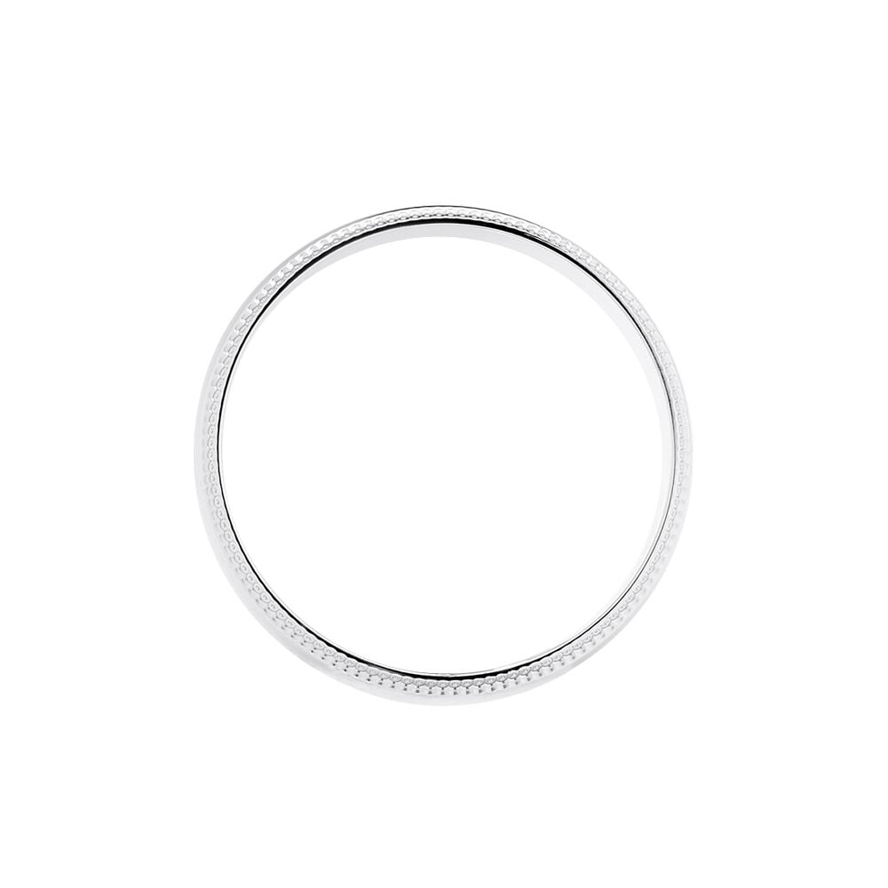 Alliance Irais Demi Jonc Classique Or Blanc - Alliances personnalis&eacute;es Famille | Marc Orian