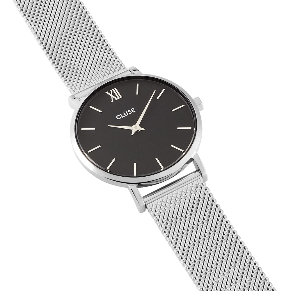 Montre cluse sales noir et or