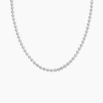 Collier Nateo Boules Argent Blanc - Colliers Homme | Marc Orian