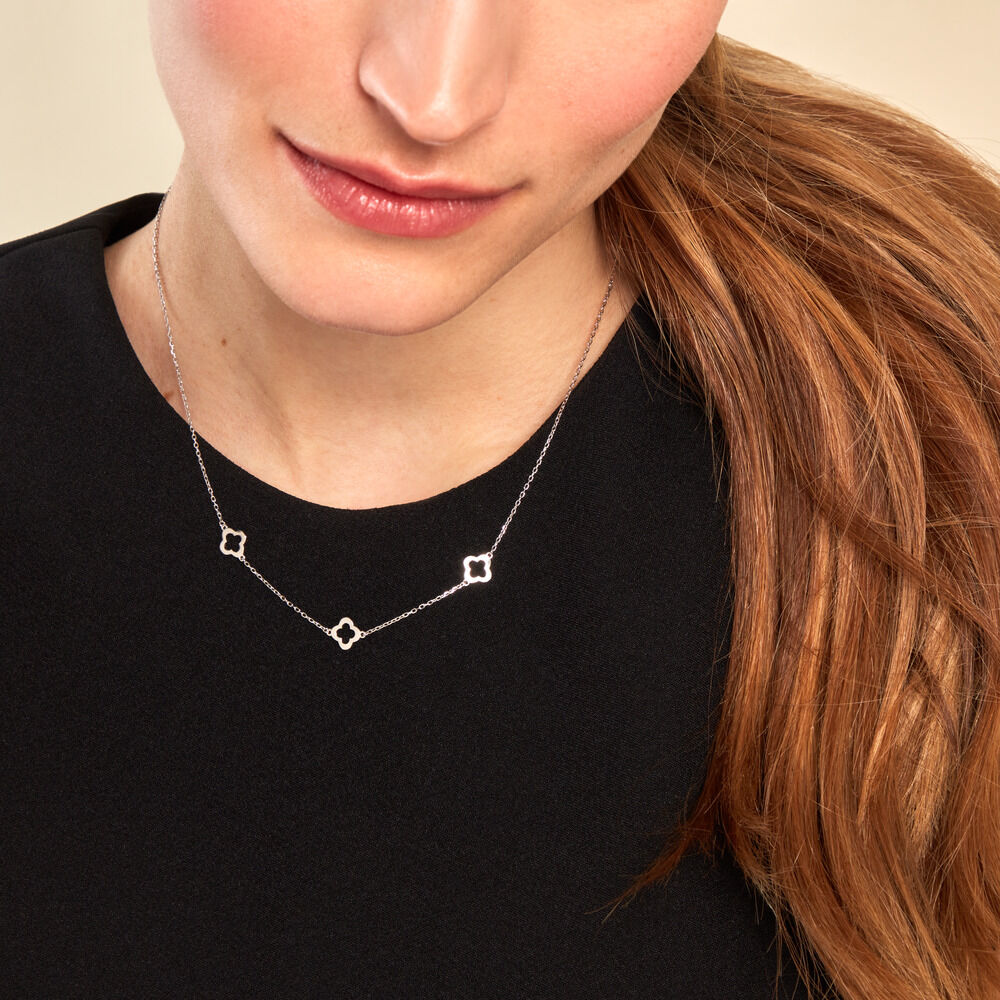 Collier Tavie Argent Blanc - Colliers Femme | Marc Orian