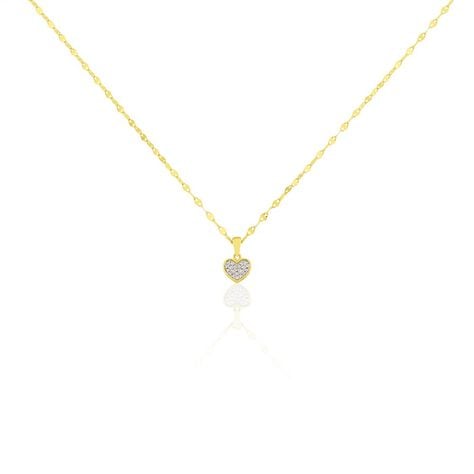 Collier Or Jaune Luminatane Diamant - Colliers avec pierres Femme | Marc Orian