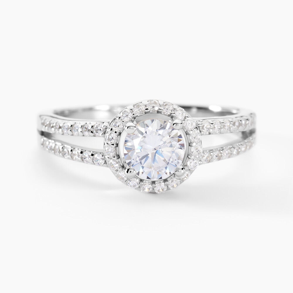 Bague Solitaire Titemae Argent Blanc Oxyde De Zirconium - Solitaires Femme | Marc Orian