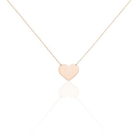 Collier Coeur Gravable Or Rose - Colliers Femme | Marc Orian