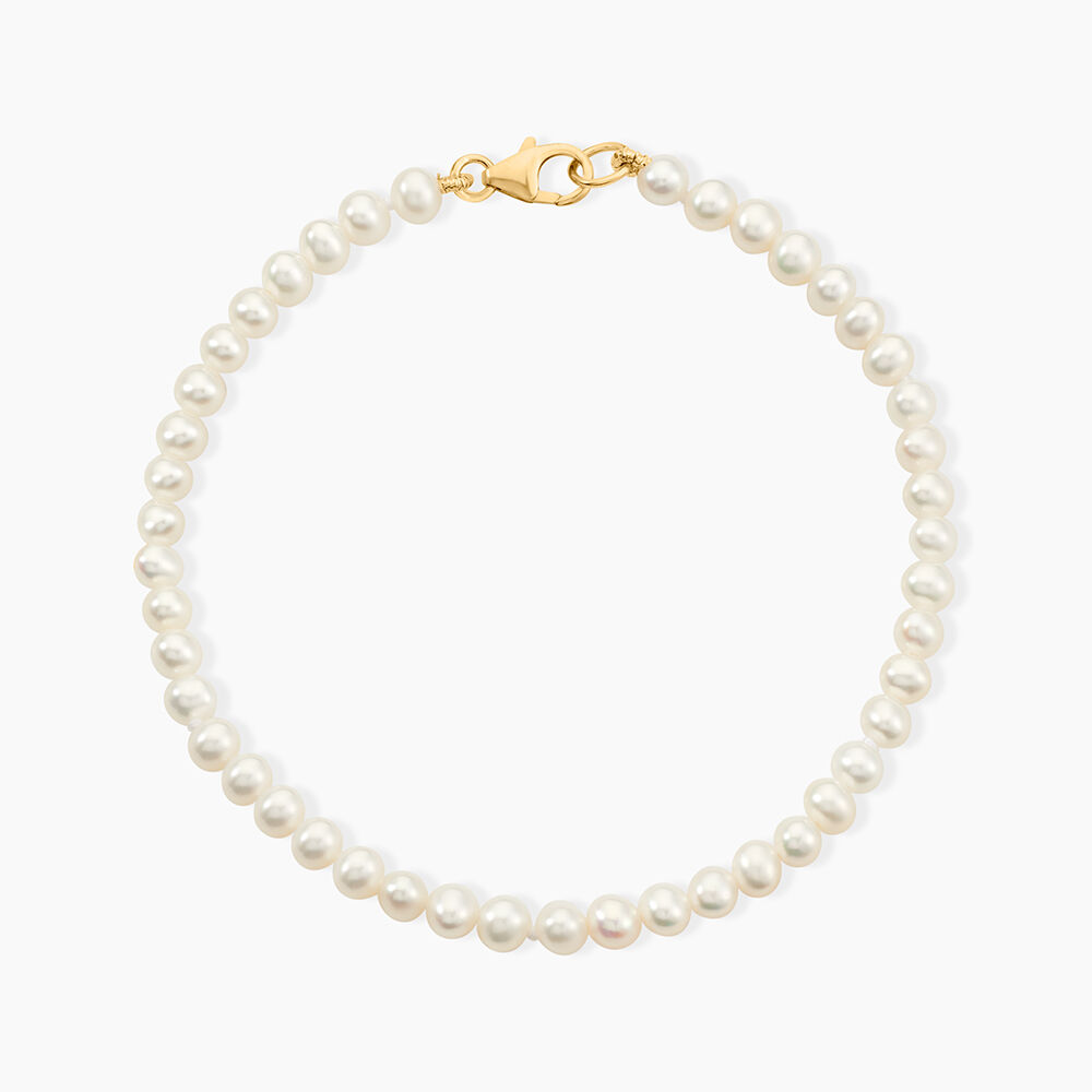 Bracelet Macy Or Jaune Perle De Culture - Bracelets cha&icirc;nes Femme | Marc Orian