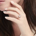 Bague Solitaire Plaqu&eacute; Or Jaune Melva Oxyde De Zirconium - Bijoux fantaisie Femme | Marc Orian