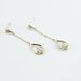 Boucles D'oreilles Pendantes Or Jaune Bartolome Oxyde De Zirconium